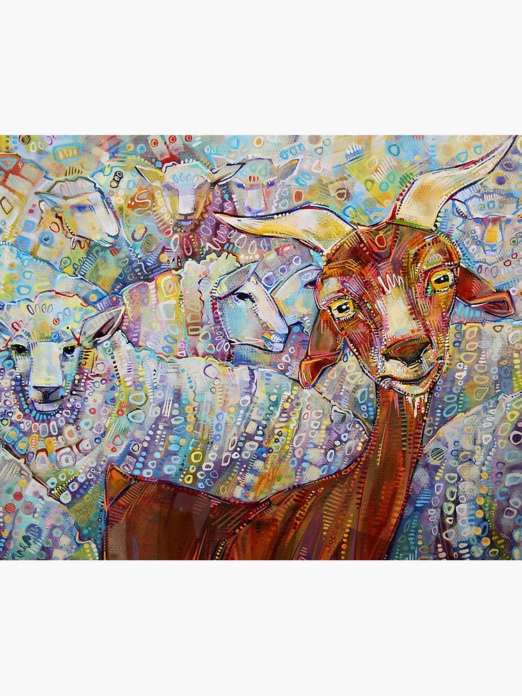 Goat/Sheep Painting - 2014 by gwennpaints