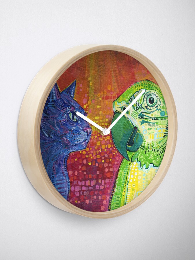 Alternate view of Making Language #2 Painting - 2014 Clock