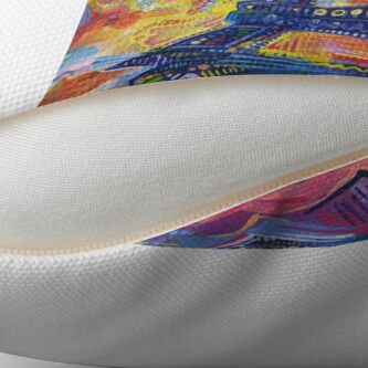 Alternate view of Eiffel's tower painting - 2014 Floor Pillow
