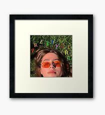 Clairo pretty girl album cover Framed Print