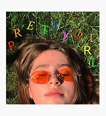 Clairo pretty girl album cover Photographic Print