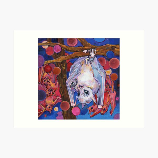 Dayak Fruit Bats Painting - 2012 Art Print