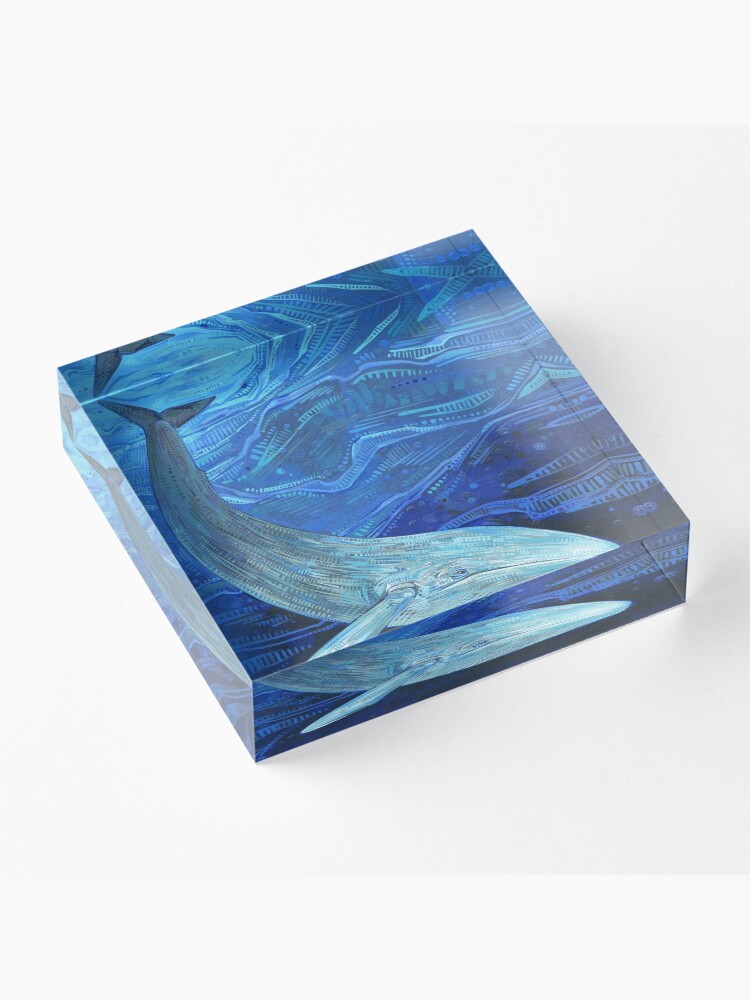Alternate view of Blue whale painting - 2012 Acrylic Block