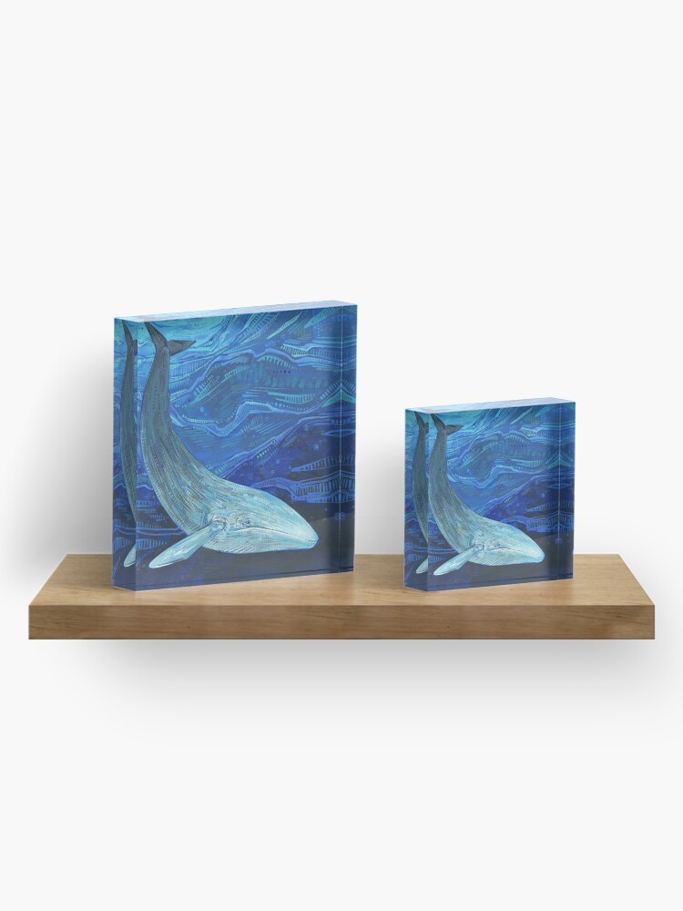 Alternate view of Blue Whale Painting - 2012 Acrylic Block