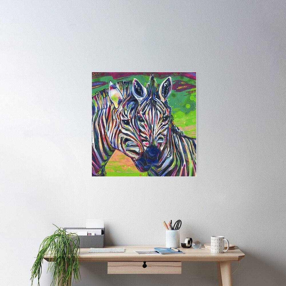 Zebras Painting - 2012 Poster