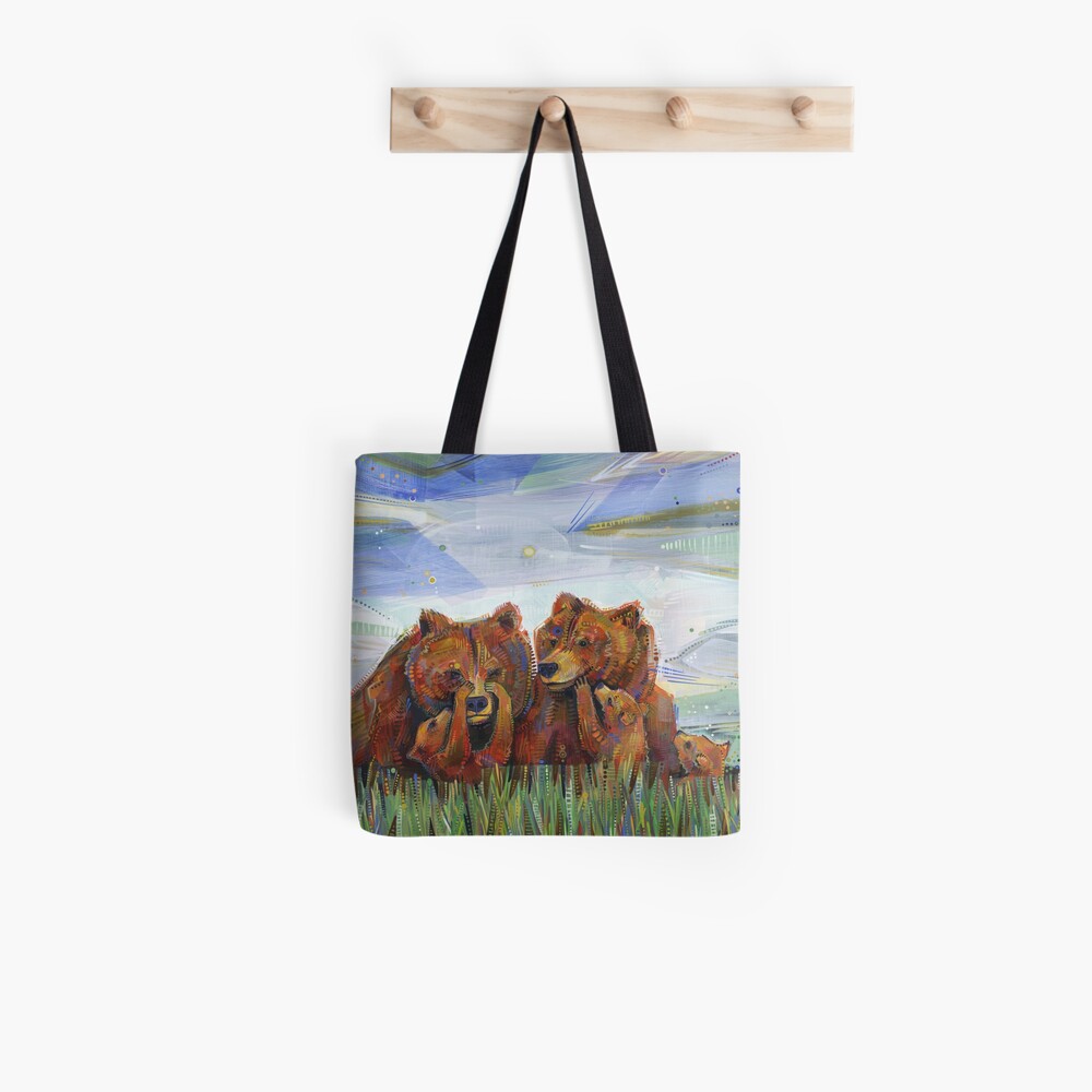 Grizzly Bears Painting - 2012 Tote Bag
