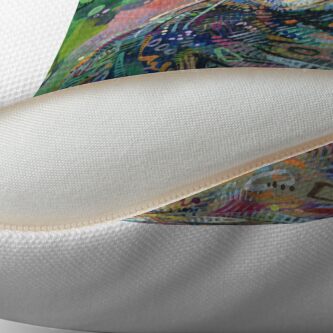 Alternate view of Cat Painting - 2011 Throw Pillow