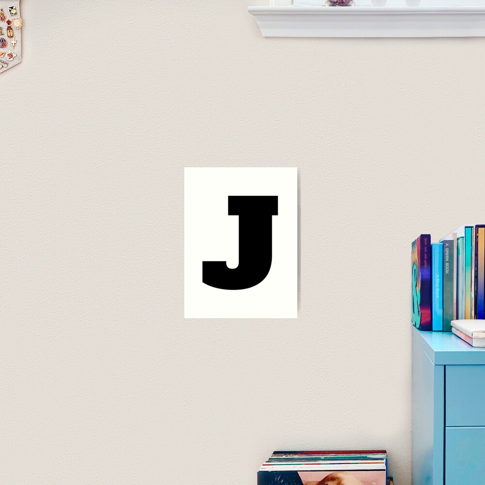 Alphabet J Uppercase Letter J Letter J Art Print For Sale By Marosharaf Redbubble