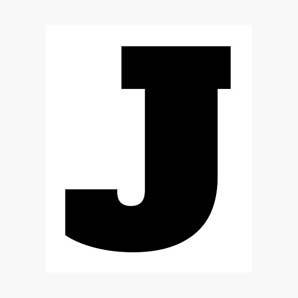 Alphabet J (Uppercase letter j), Letter J