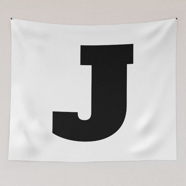 Item preview, Alphabet J (Uppercase letter j), Letter J designed and sold by marosharaf.