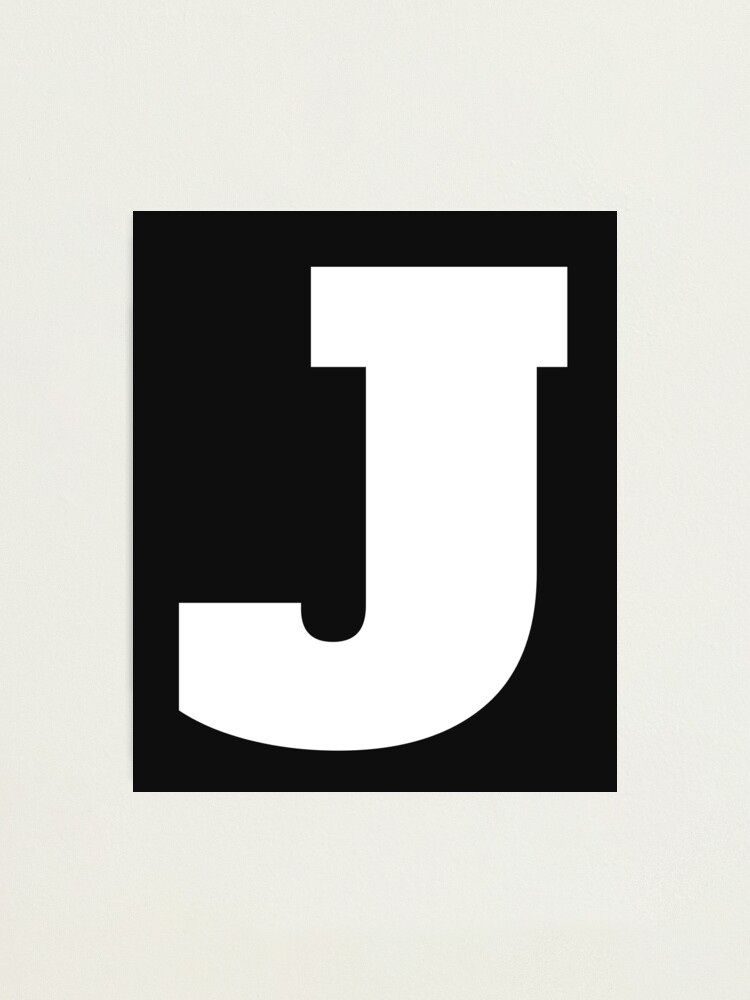 Alphabet J Uppercase Letter J Letter J Photographic Print By Marosharaf Redbubble