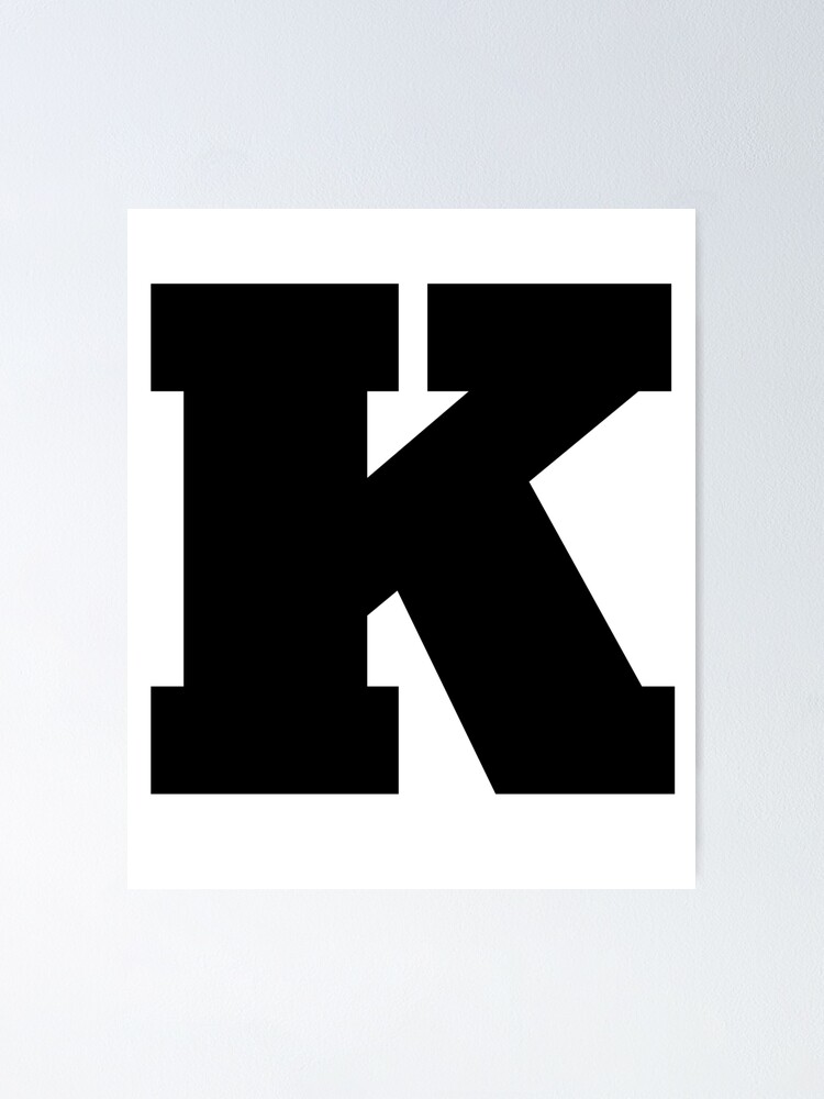 Alphabet K (Uppercase letter k), Letter K | Poster