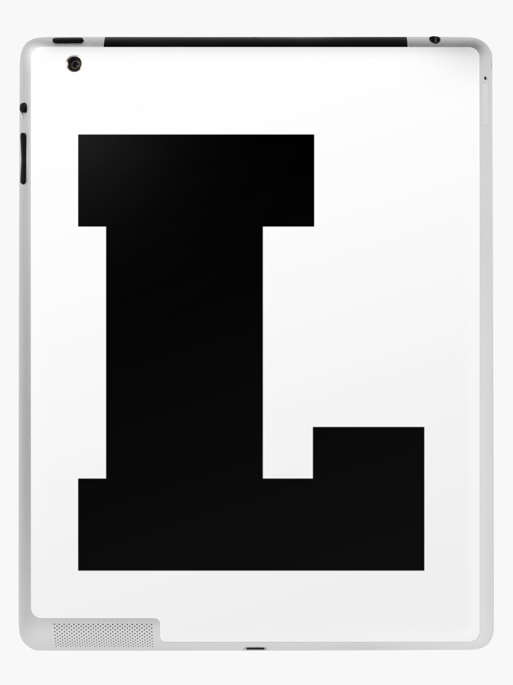 Alphabet L (Uppercase letter l), Letter L iPad Case & Skin for Sale by  MKCoolDesigns MK