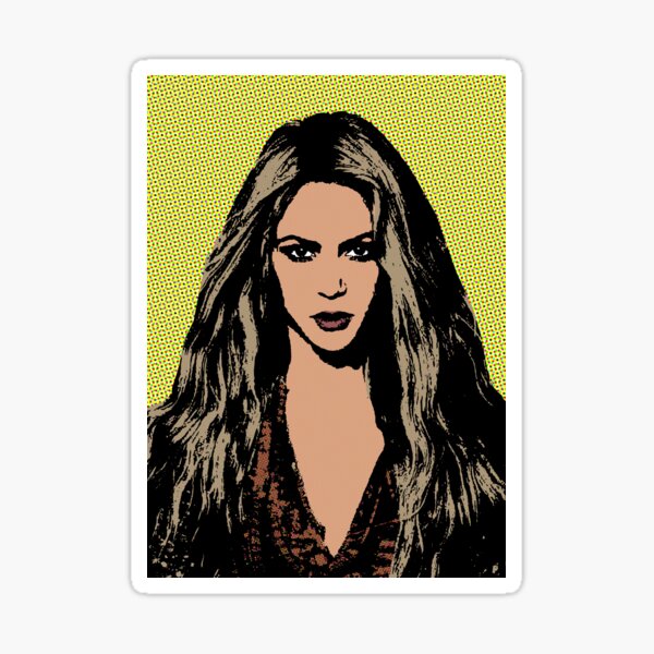 Shakira pop art Sticker