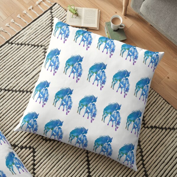 Frisky Donkeys Floor Pillow