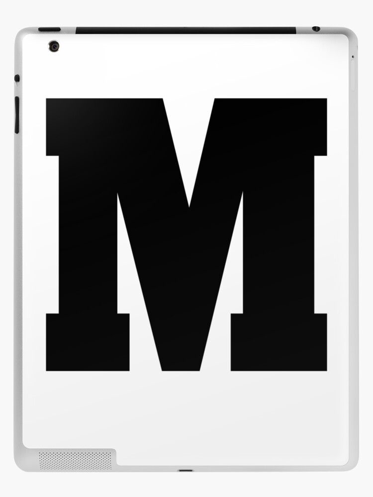 Alphabet M (Uppercase letter m), Letter M | iPad Case & Skin