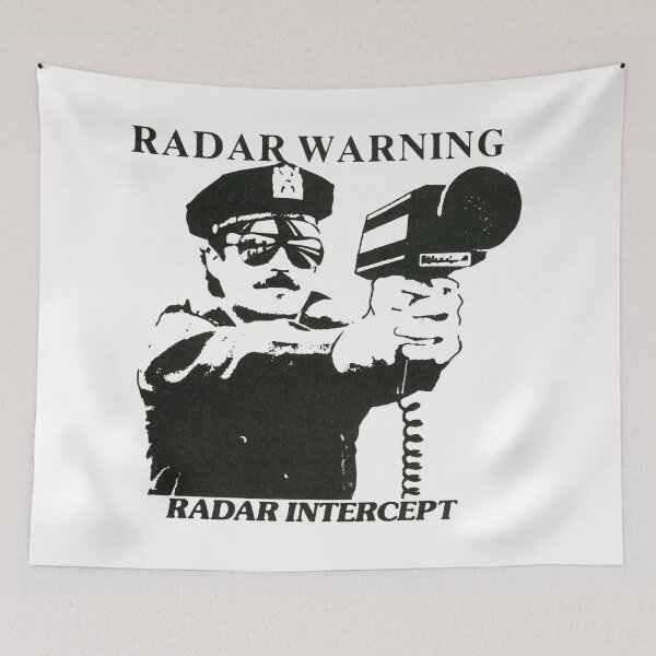 Item preview, Radar Warning. Police 70s Style!  designed and sold by taspaul.