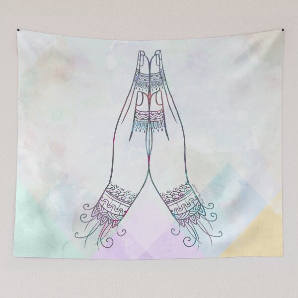Item preview, Anjali Hand Shape Line Art designed and sold by Khotekmei.