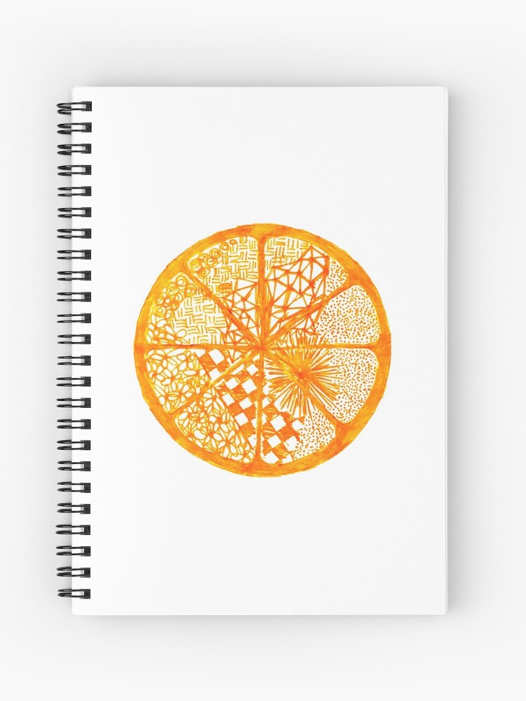 Orange Swirly Doodle Zentangle Art Doodle Art Technical