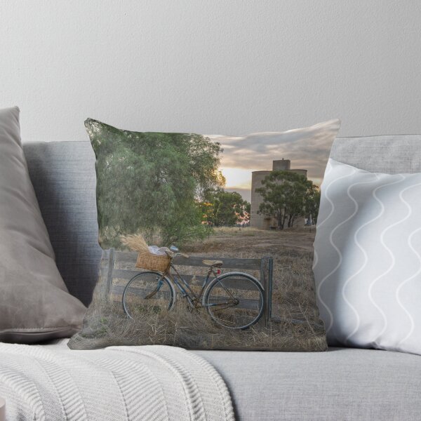 Item preview, Ladies old vintage bike.... bunches wheat...wheat silos. designed and sold by mitpjenkeating.
