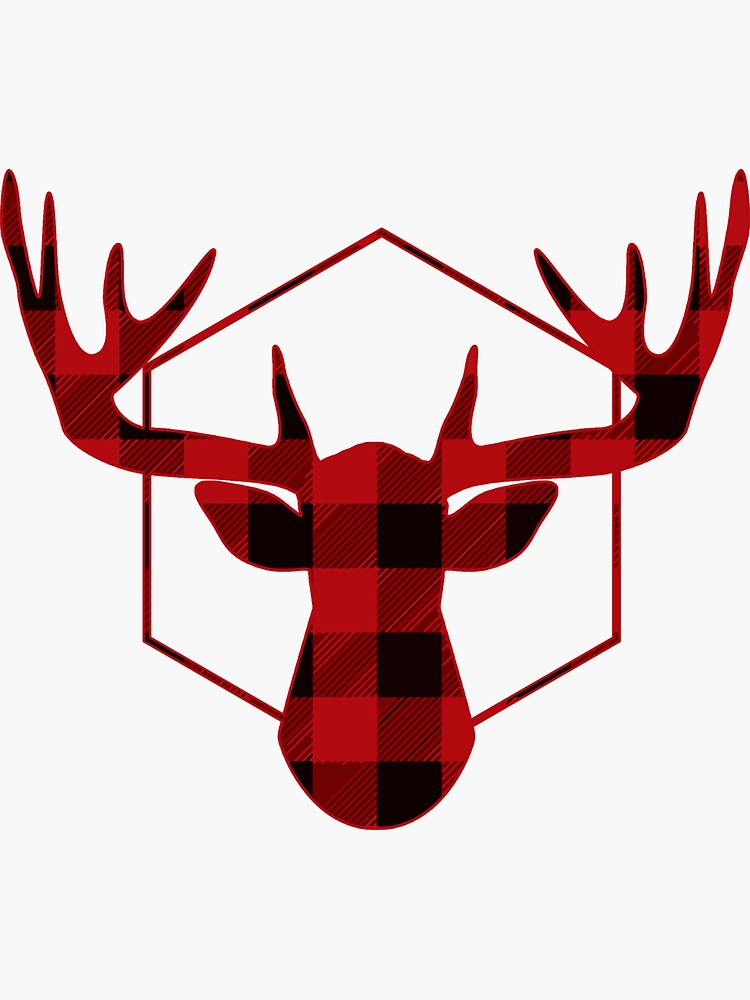 "Staghorn Hunter Hunts Wild" Sticker by 4tomic Redbubble