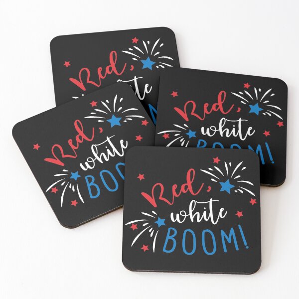 Item preview, Red, White Boom! designed and sold by Amanda-Lakey.