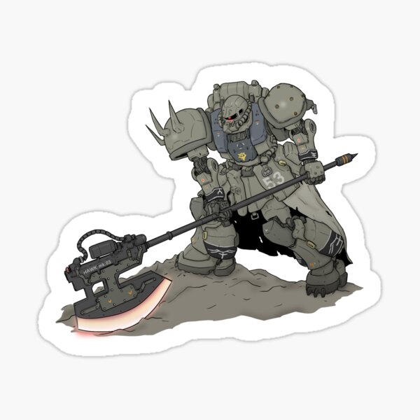 Zaku Gundam Mobilesuit Sticker