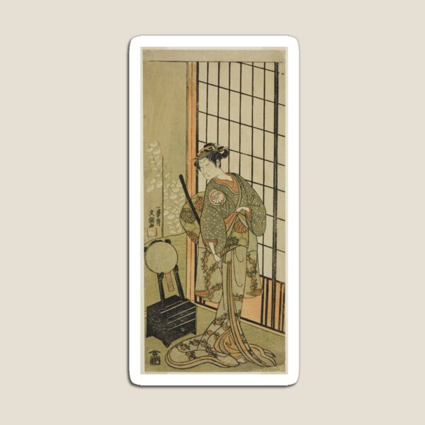 Item preview, The Actor Segawa Kikunojo II as Princess Hitomaru (Hitormaru Hime) (?) in te Play Soga Moyo Aigo no Wakamatsu (?), Performed at the Nakamura Theater (?) in the First Month, 1769 (?) designed and sold by woodblockmuseum.