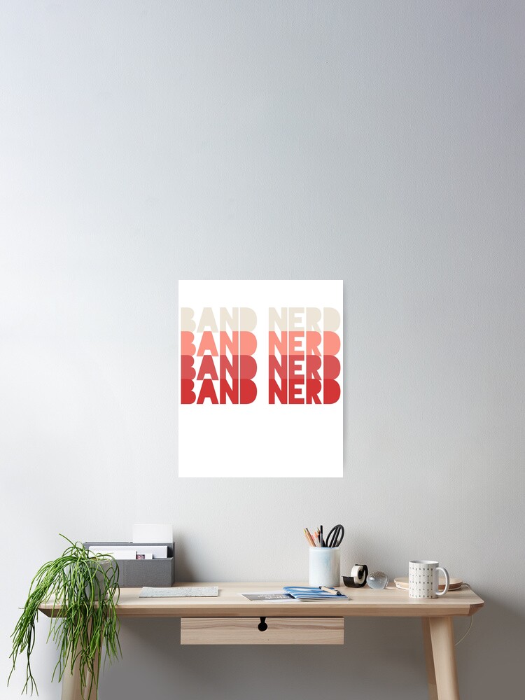 Nerd Band Poster By 4tomic Redbubble