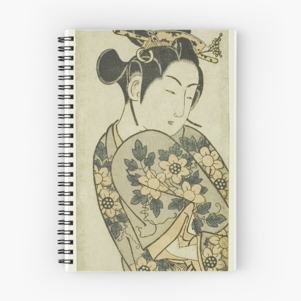 Item preview, Young Woman Walking on a Windy Day designed and sold by woodblockmuseum.