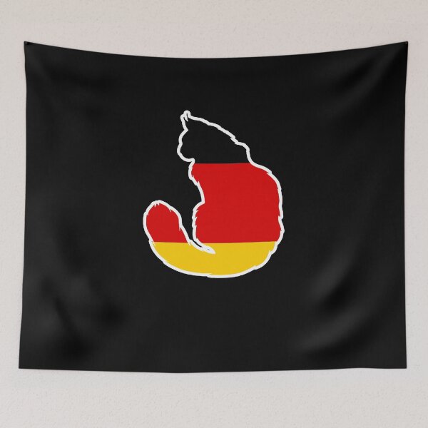 Item preview, Maine Coon Cat Flagge Deutschlands Germany designed and sold by shoppzee.