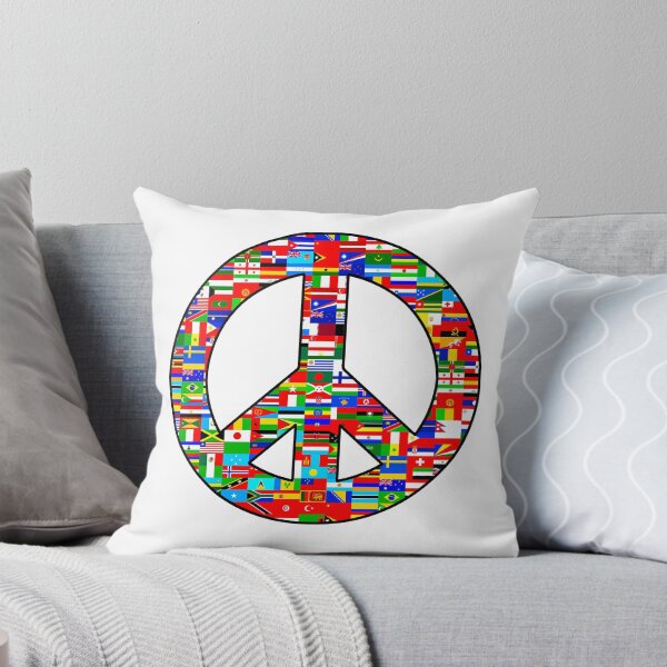 Item preview, WORLD FLAGS - PEACE SIGN designed and sold by sociographix.