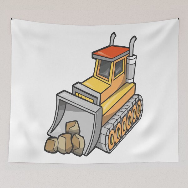 Item preview, Kids Bulldozer Truck Trucks and Cars Cartoon Teachtoon designed and sold by ProjectX23.