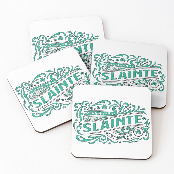Item preview, Slainte Irish Gaelic Vintage Weathered Whiskey Label Design designed and sold by funnytshirtemp.