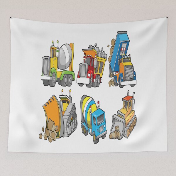 Item preview, Kid Trucks  Cement Bulldozer Dump Trucks Cars Cartoon Teachtoon designed and sold by ProjectX23.