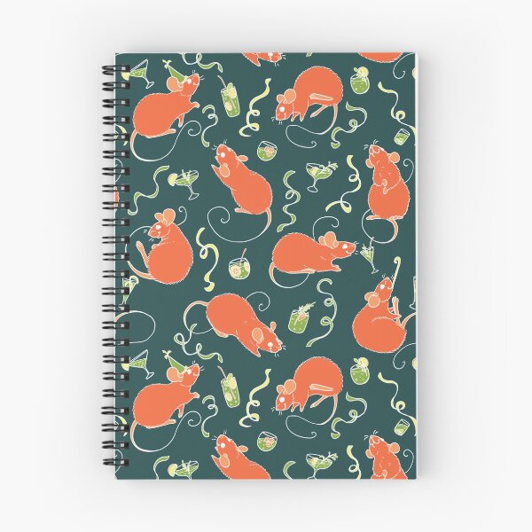 Item preview, Party Rats in Orange designed and sold by Holly Wells . Sweet Illustrations.