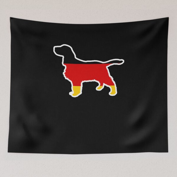 Item preview, English Springer Spaniel Flagge Deutschlands Germany designed and sold by shoppzee.