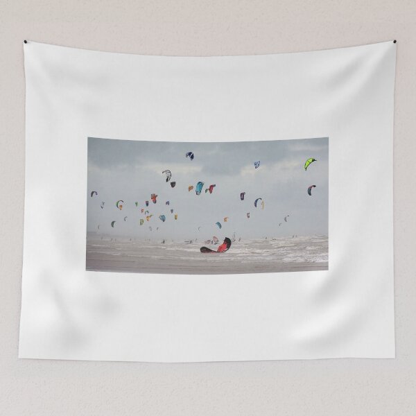 Item preview, Kite surfers on the beach at Camber Sands, Kent designed and sold by Holmewood.