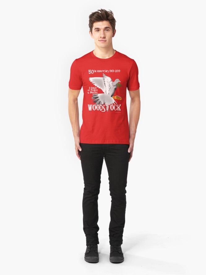 Alternate view of Woodstock 50th Anniversary Slim Fit T-Shirt