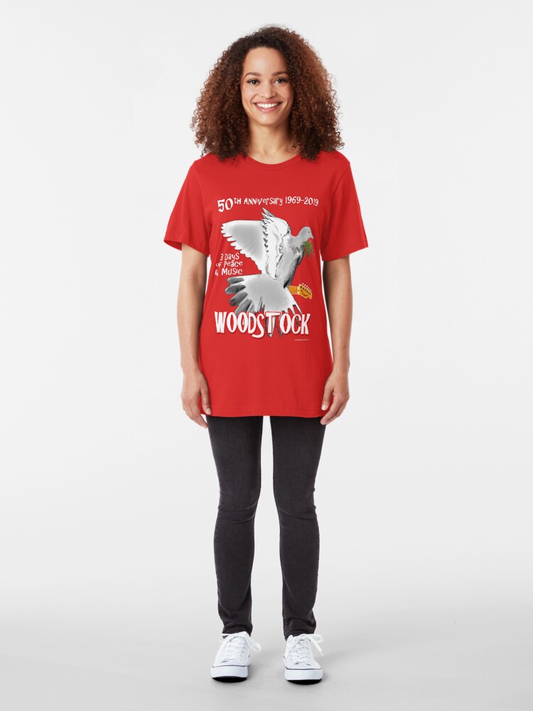 Alternate view of Woodstock 50th Anniversary Slim Fit T-Shirt