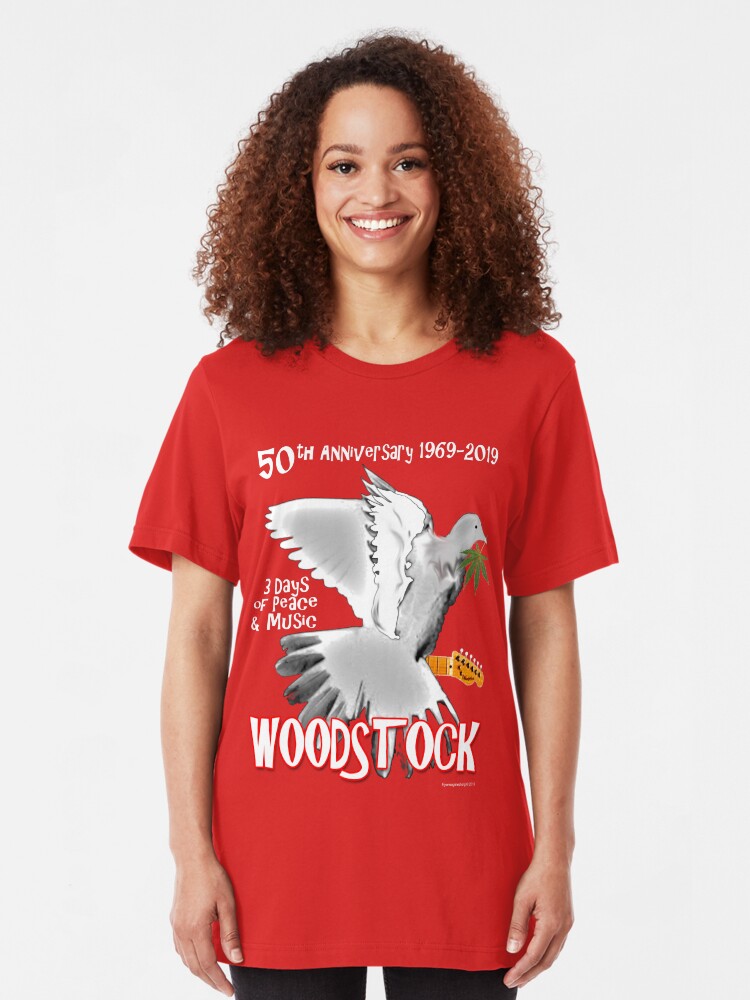Alternate view of Woodstock 50th Anniversary Slim Fit T-Shirt