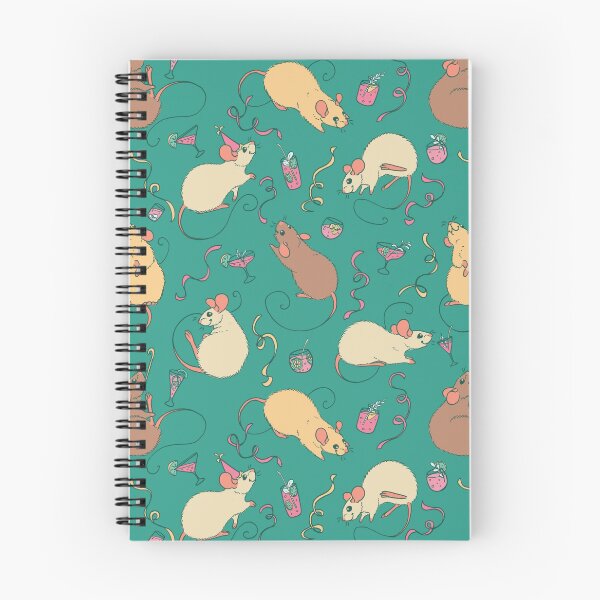 Item preview, Party Rats in Teal Retro designed and sold by Holly Wells . Sweet Illustrations.