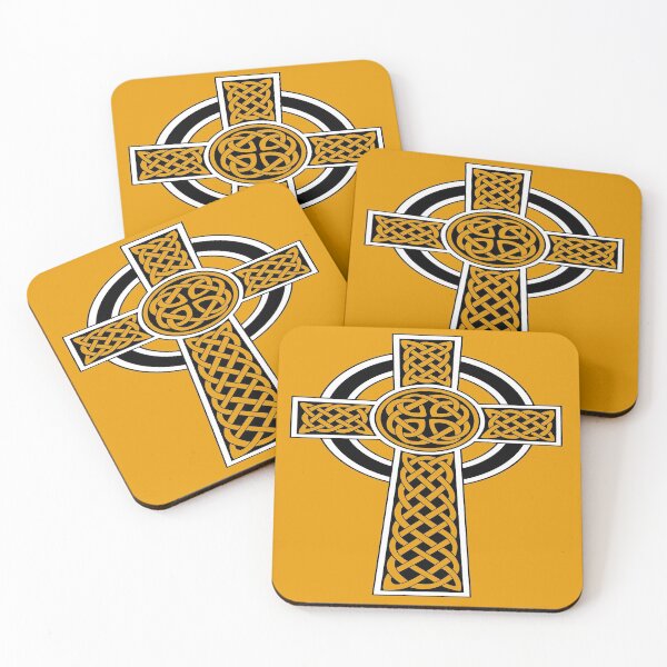 Item preview, Ornamental Celtic High Cross Decorative Knotwork Black and White designed and sold by taiche.