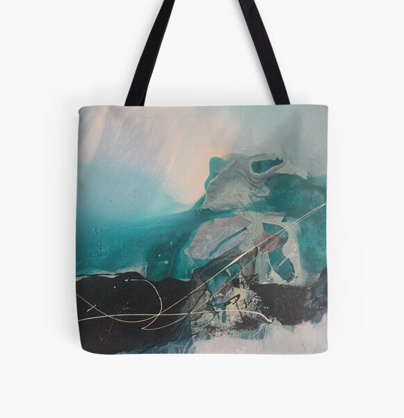 Rein ins Neue! Allover-Print Tote Bag