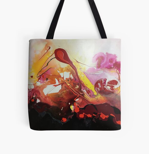 Achterbahn der Gefühle Allover-Print Tote Bag