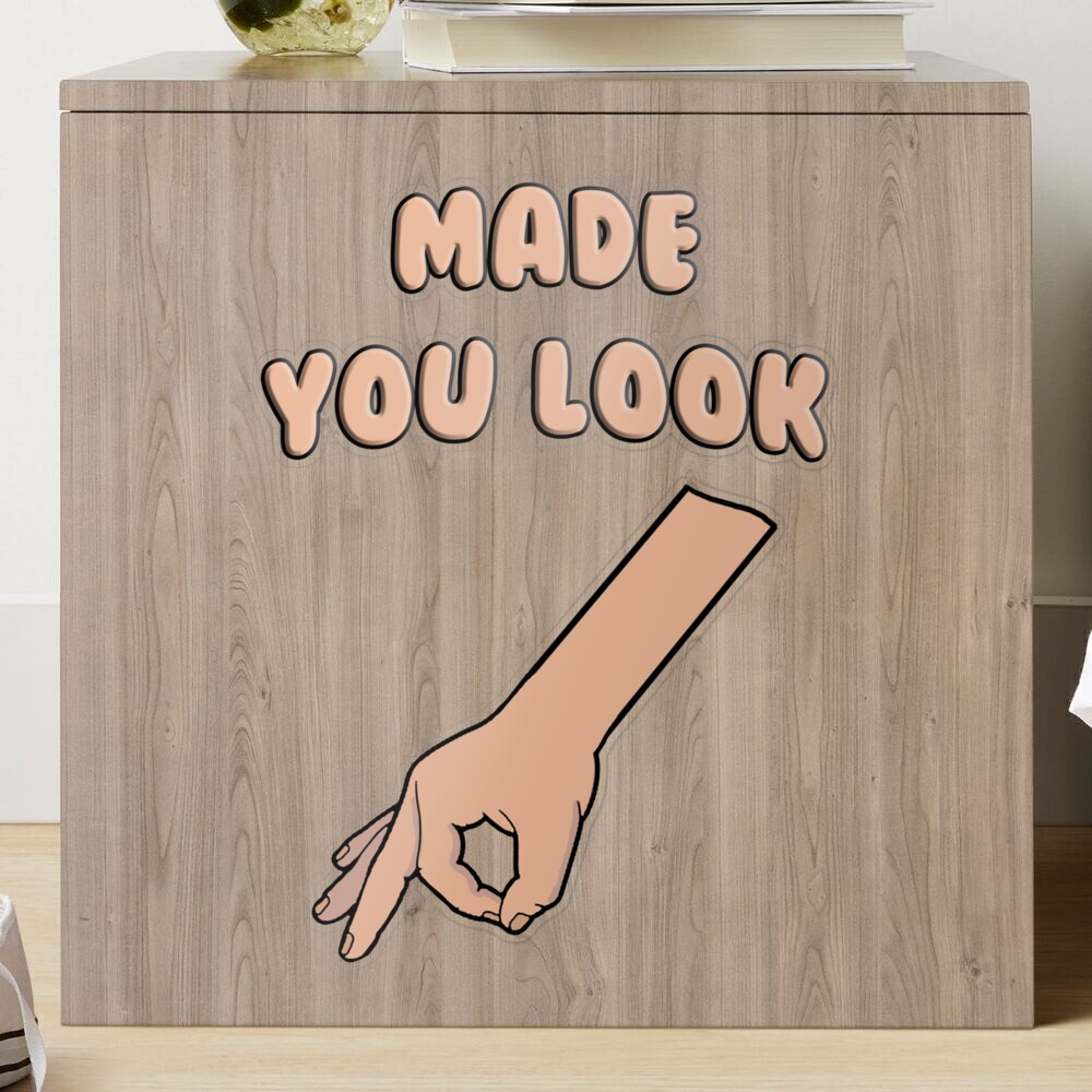 Made You Look Decal// Made You Look Sticker// Circle Game 