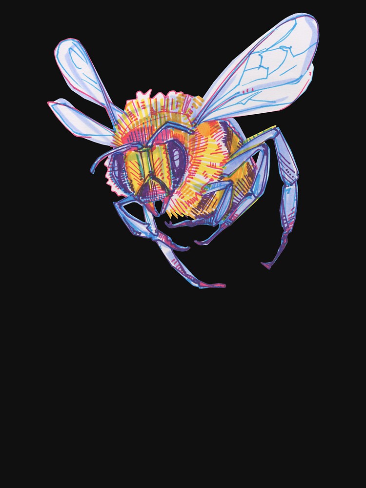 Bee Drawing - 2013 by gwennpaints