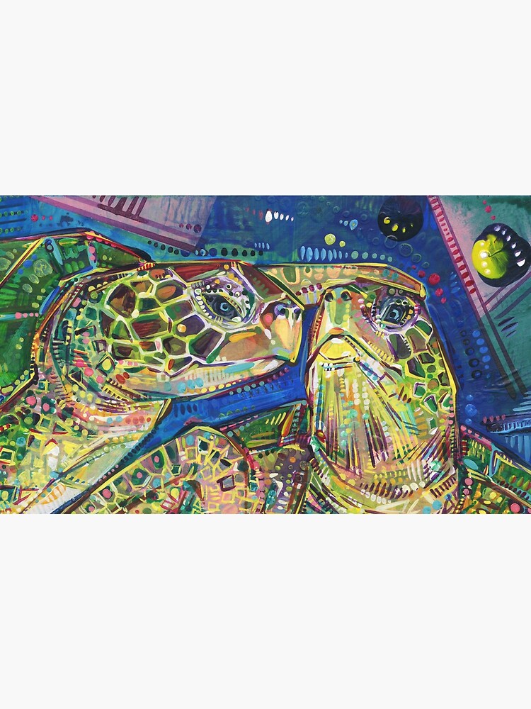 Turtles Two Painting - 2016 by gwennpaints