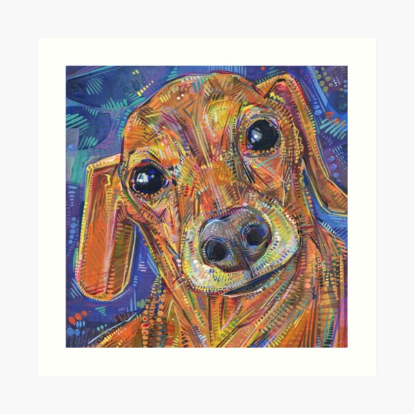 Dachshund Painting - 2016 Art Print