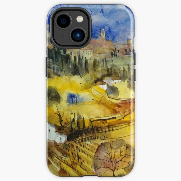 Tuscan landscape - San Gimignano iPhone Tough Case